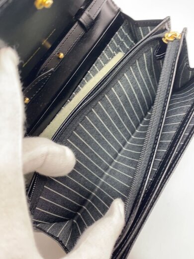 商品画像：長財布/--/BLK/無地/レディース 5