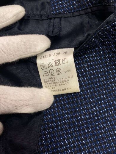 商品画像：テーラードジャケット/L/ポリエステル/NVY/無地/51E16-336-26// 4