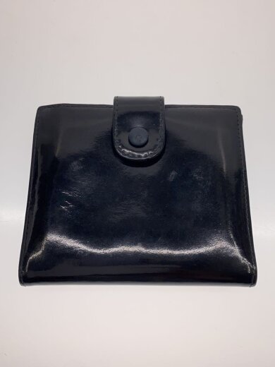 商品画像：2つ折り財布/エナメル/BLK/無地/レディース 2