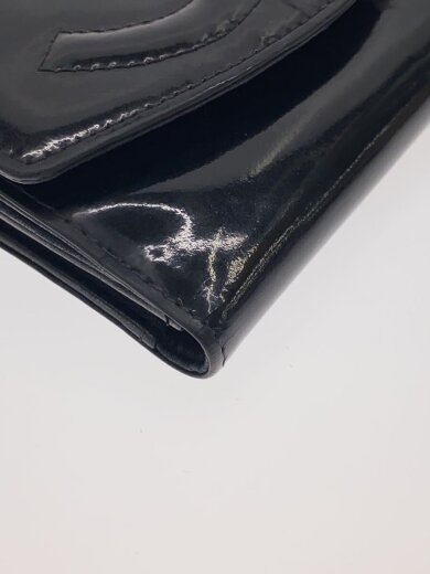 商品画像：2つ折り財布/エナメル/BLK/無地/レディース 8