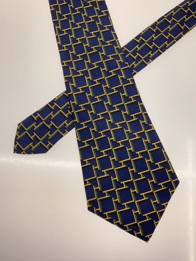 商品画像：ネクタイ/シルク/NVY/総柄/メンズ 2