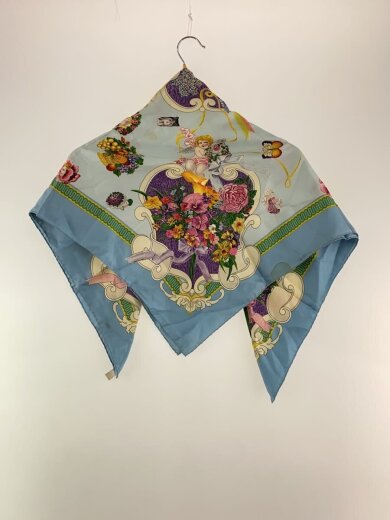 商品画像：スカーフ/シルク/BLU/総柄/レディース 2