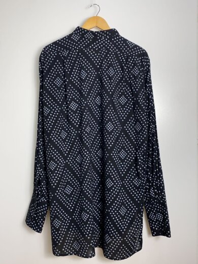 商品画像：長袖シャツ/48/コットン/BLK/ドット/sau43 sh382// 2