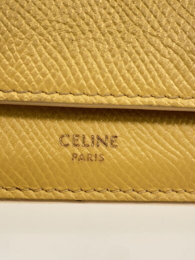 商品画像：3つ折り財布/レザー/YLW/無地/レディース/U-FG-0241 3