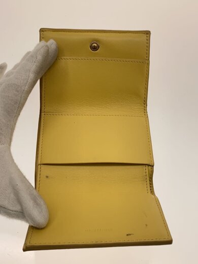 商品画像：3つ折り財布/レザー/YLW/無地/レディース/U-FG-0241 4