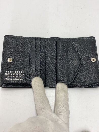 商品画像：2つ折り財布/レザー/BLK/無地/メンズ/S56UI0140 P4455// 4