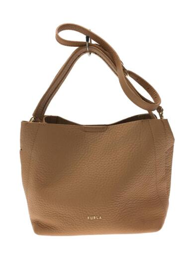 画像：FURLAハンドバッグ/レザー/BRW/無地/2860171