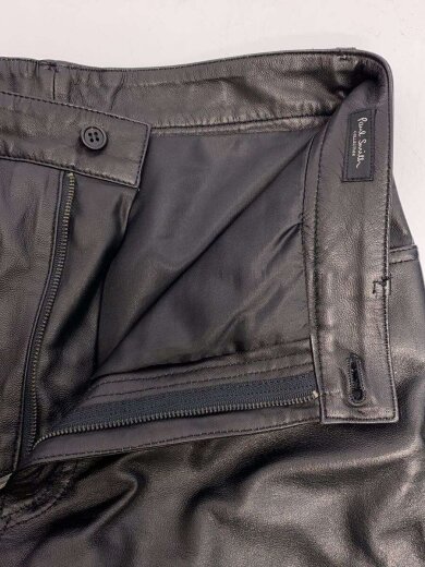 画像：Paul Smithストレートパンツ/--/羊革/BLK/無地3