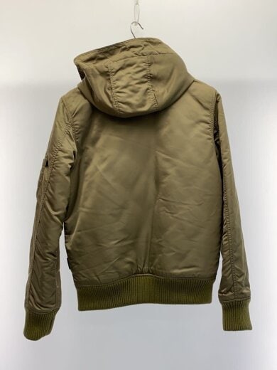 商品画像：フライトジャケット/M/ナイロン/KHK/無地/21220-019 2