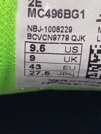 商品画像：ニューバランス/MC496/27.5cm/WHT 5