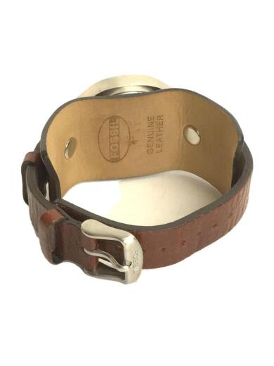 画像：FOSSILクォーツ腕時計/デジタル/レザー/BRW/BIG TIC4