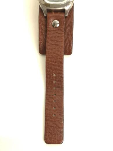 画像：FOSSILクォーツ腕時計/デジタル/レザー/BRW/BIG TIC5