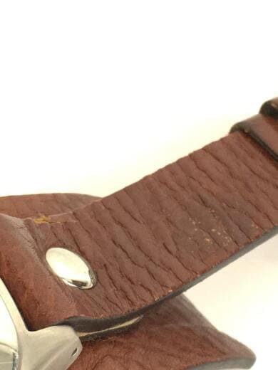 画像：FOSSILクォーツ腕時計/デジタル/レザー/BRW/BIG TIC7