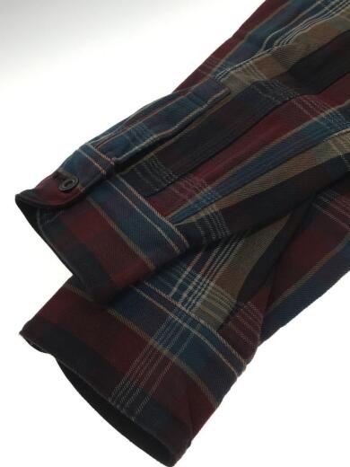 画像：Deluxeware長袖シャツ/L/--/BRD/チェック/76495