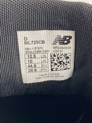 商品画像：ローカットスニーカー/28.5cm/ブラック/ML725CB 5