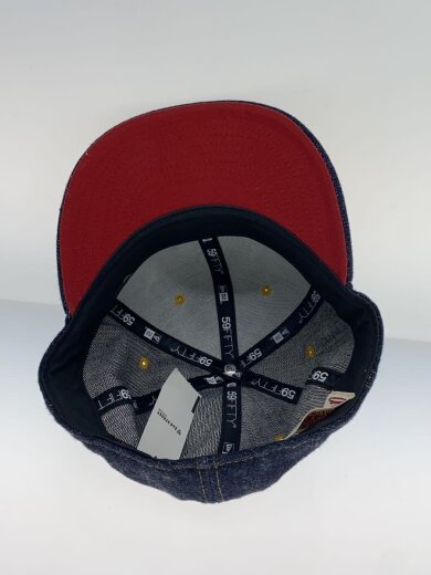 商品画像：デニムキャップ/7 3/8/コットン/IDG/one piece of lock 4