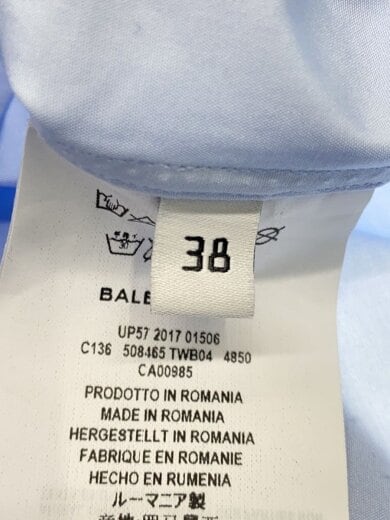 商品画像：長袖シャツ/バックプリント/オーバーシャツ/38/コットン/BLU/508465 TWB04 4