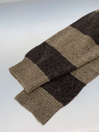 商品画像：ニット・セーター(厚手)/XL/コットン/BEG/ボーダー 6