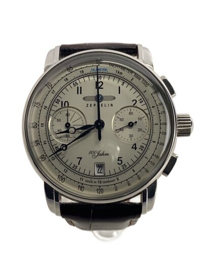 商品画像：クォーツ腕時計/アナログ/レザー/WHT/Special Edition 100Years/7674-1 1