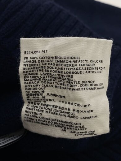 商品画像：ニット・セーター(厚手)/M/コットン/NVY/E21HJ053.747/タートルネック 5