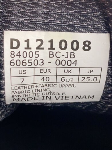 商品画像：シューズ/25cm/BLK/D121008 5