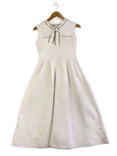 商品画像：ノースリーブワンピース/38/ポリエステル/WHT/252032 1