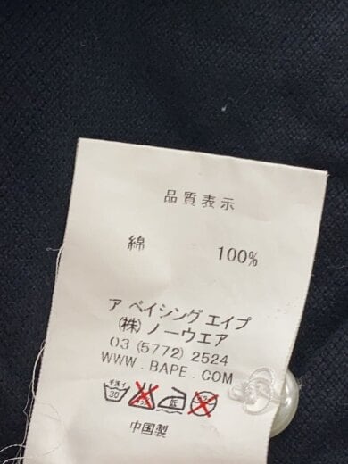 商品画像：ポロシャツ/M/コットン/BLK/001P0C201002X 4