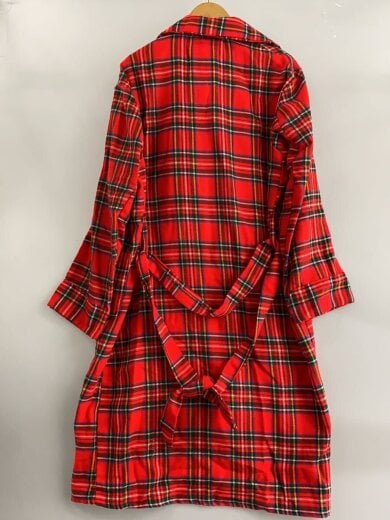 商品画像：ローブ/コート/XL/--/RED/チェック/ヴィンテージ// 2