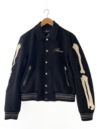 商品画像：Bones Varsity Jacket/ボンバージャケット/48/ウール/BLK// 1