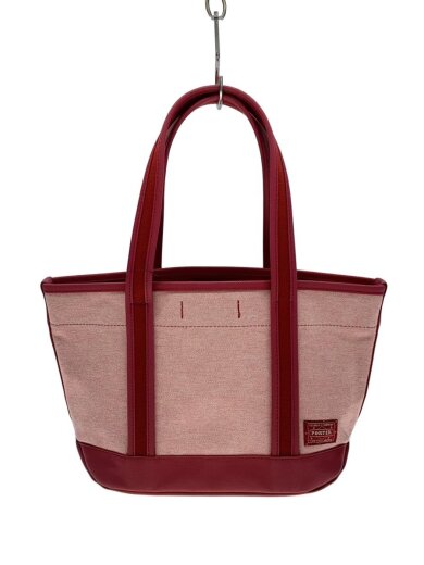 商品画像：トートバッグ/BOYFRIEND TOTE CHAMBRAY/キャンバス/RED/ポーチセット// 1