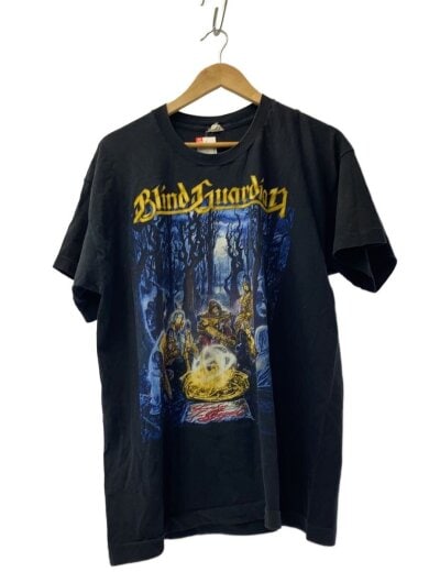 商品画像：Tシャツ/XL/コットン/BLK/プリント/90s/ブラインドガーディアン/首元汚れ有 1