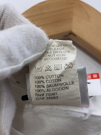 商品画像：Tシャツ/L/コットン/WHT/無地/00s/usa製 5