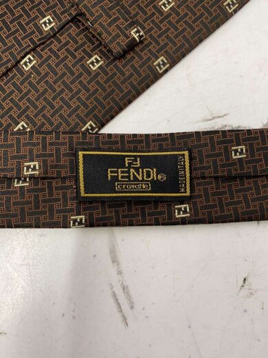 商品画像：ネクタイ/ポリエステル/BRW/総柄/メンズ 2