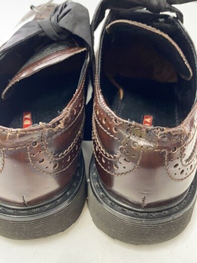 商品画像：ドレスシューズ/35/BRW/PVC/ウィングチップ/踵ひび割れ/シワ有 6