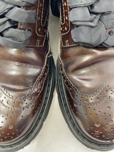 商品画像：ドレスシューズ/35/BRW/PVC/ウィングチップ/踵ひび割れ/シワ有 7