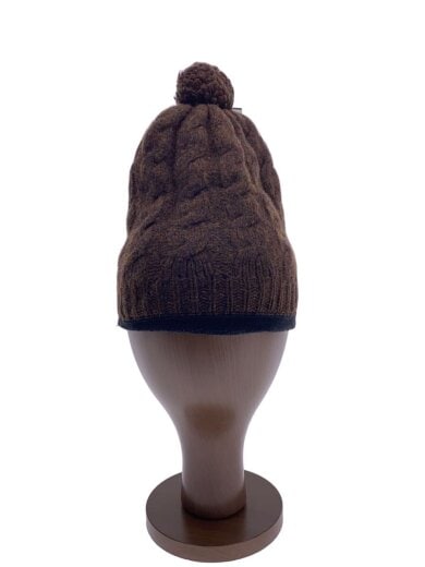 商品画像：ニットキャップ/FREE/ウール/BRW/レディース 1