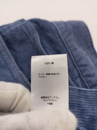 商品画像：ボトム/--/コーデュロイ/BLU/無地/34 5