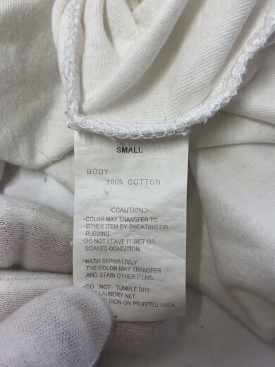 商品画像：Tシャツ/S/コットン/WHT/無地 4