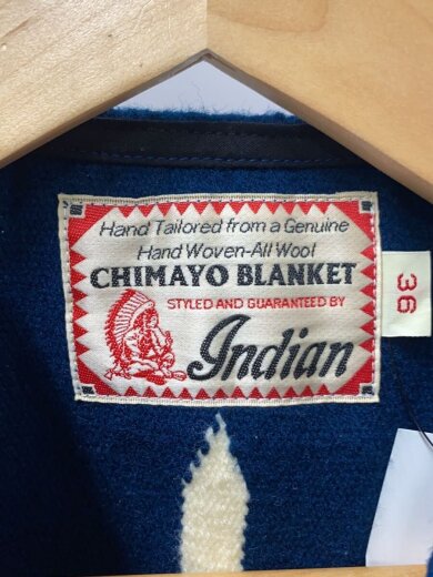 商品画像：ジレベスト/36/ウール/NVY/無地/チマヨベスト/コンチョ 3