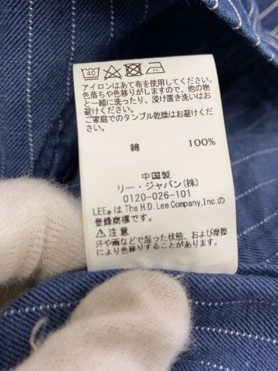 商品画像：カバーオール/S/コットン/NVY/ストライプ 5