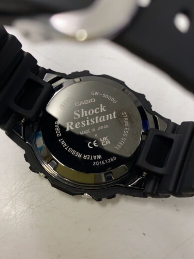 商品画像：ソーラー腕時計_G-SHOCK/デジタル/ラバー/BLK/BLK/SS 3