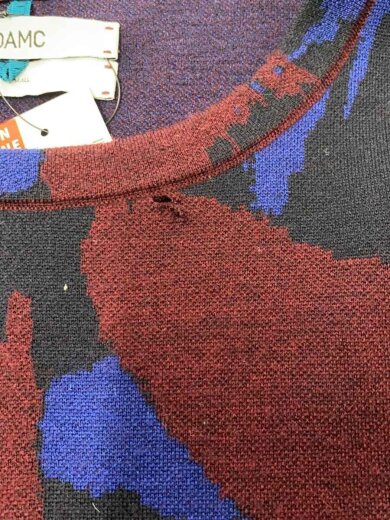 商品画像：ニット・セーター(厚手)/S/ウール/マルチカラー/総柄 7