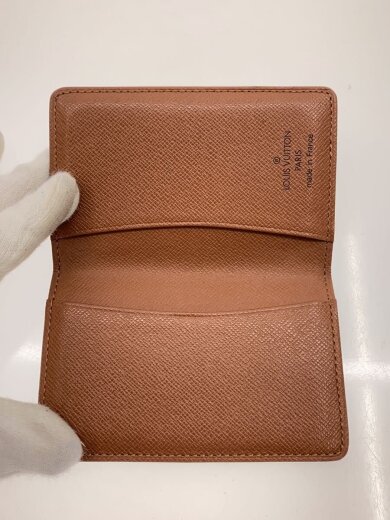 商品画像：ポシェット・カルト・ヴィジット_モノグラム・キャンバス/レザー/BRW/メンズ// 4