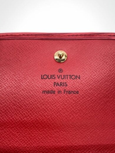 商品画像：2つ折り財布/レザー/RED/無地/レディース/m63487/内側塗装剥がれ有 3