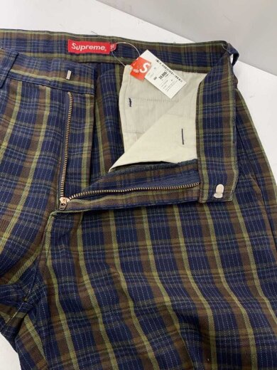 商品画像：23ss/Work Pant navy plaid/ボトム/30/コットン/NVY/チェック 3