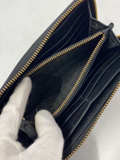 商品画像：長財布/レザー/BLK/無地/レディース// 5