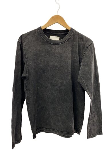 商品画像：長袖Tシャツ/2/コットン/GRY/無地/kaiko-24-005a 1