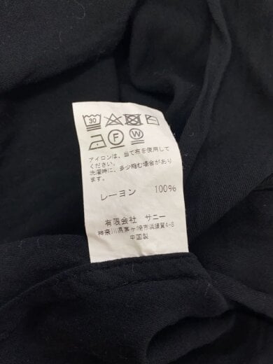 商品画像：半袖シャツ/L/レーヨン/BLK/無地/70s復刻// 4