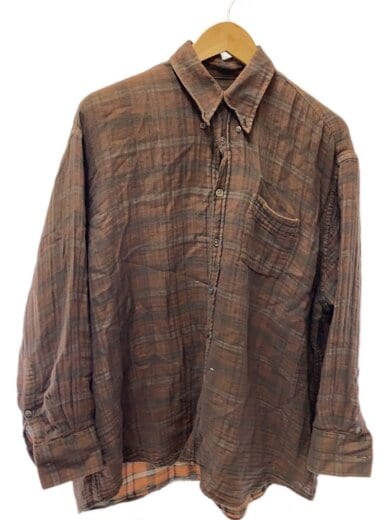 商品画像：長袖シャツ/46/コットン/BRW/チェック/1277-343-0445 1