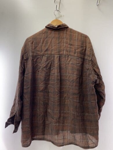 商品画像：長袖シャツ/46/コットン/BRW/チェック/1277-343-0445 2